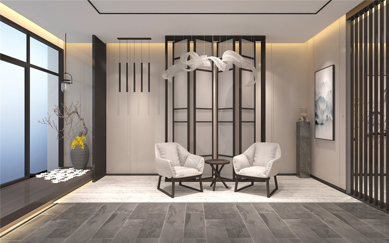 660平米新中式風(fēng)格辦公室裝修圖片-第1張圖片-上海古都建筑設(shè)計集團