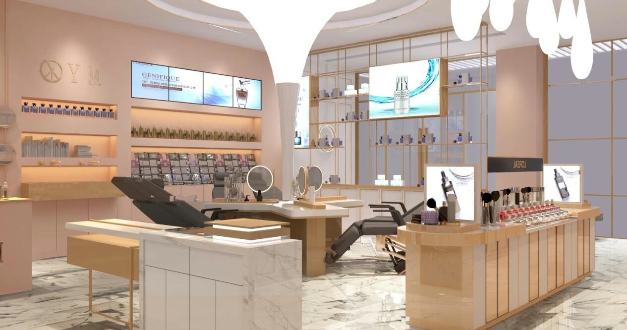 化妝品銷(xiāo)售公司店鋪設(shè)計(jì)效果-第2張圖片-上海古都建筑設(shè)計(jì)集團(tuán)