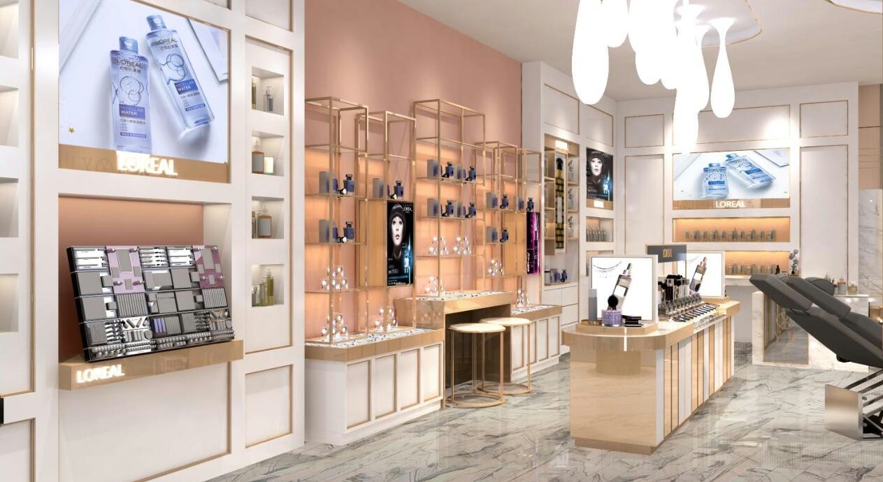 化妝品銷(xiāo)售公司店鋪設(shè)計(jì)效果-第4張圖片-上海古都建筑設(shè)計(jì)集團(tuán)