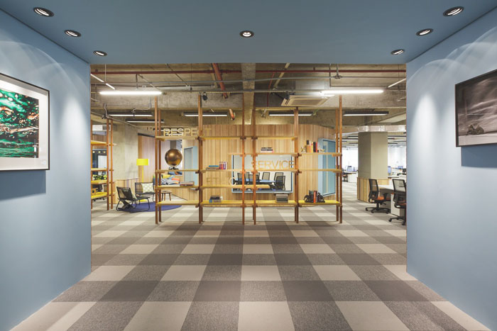 黃浦區(qū)550平企業(yè)產品展廳裝修設計效果-第2張圖片-上海古都建筑設計集團