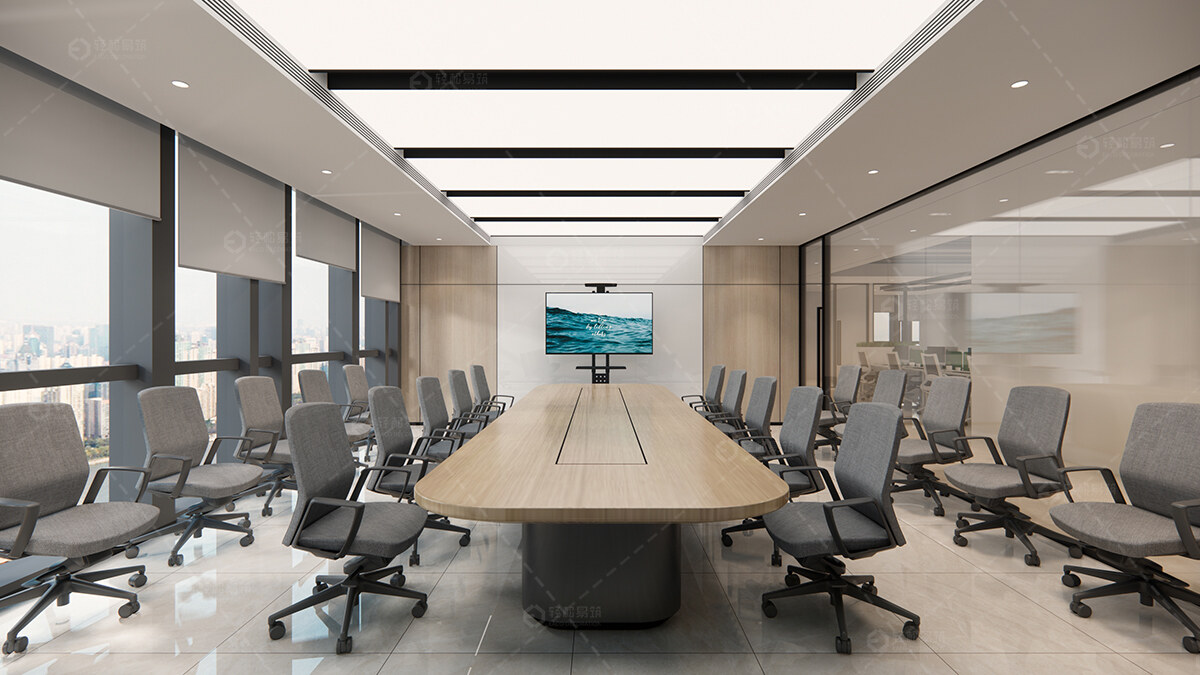 浦東新區(qū)芯片開發(fā)公司辦公室裝修設計-第3張圖片-上海古都建筑設計集團