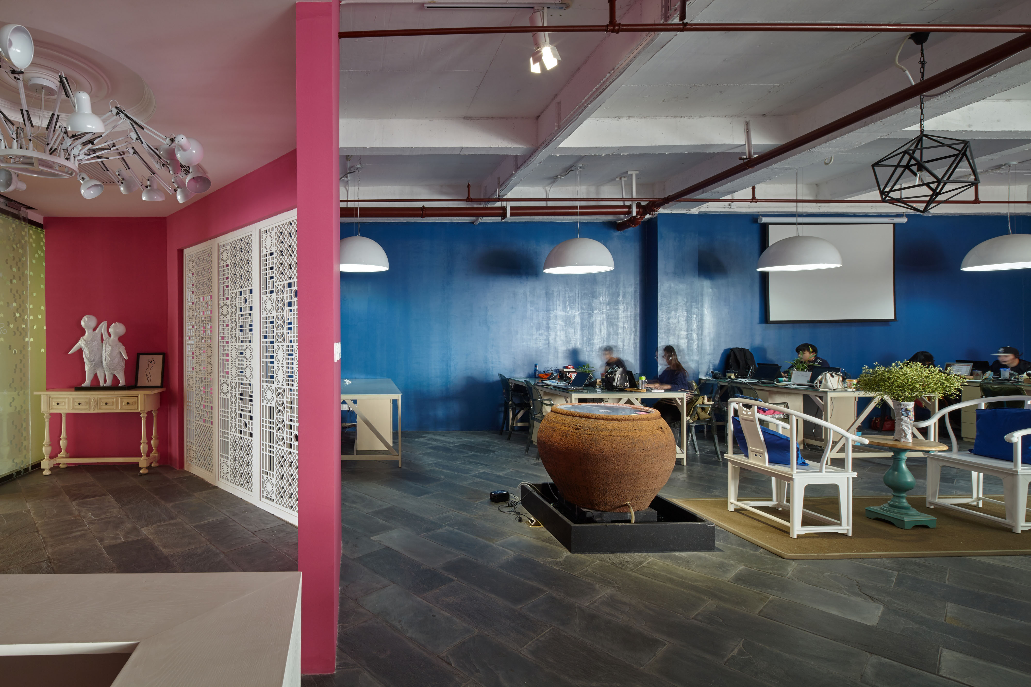 浦東新區(qū)180平辦公室裝修loft風格設計-第1張圖片-上海古都建筑設計集團