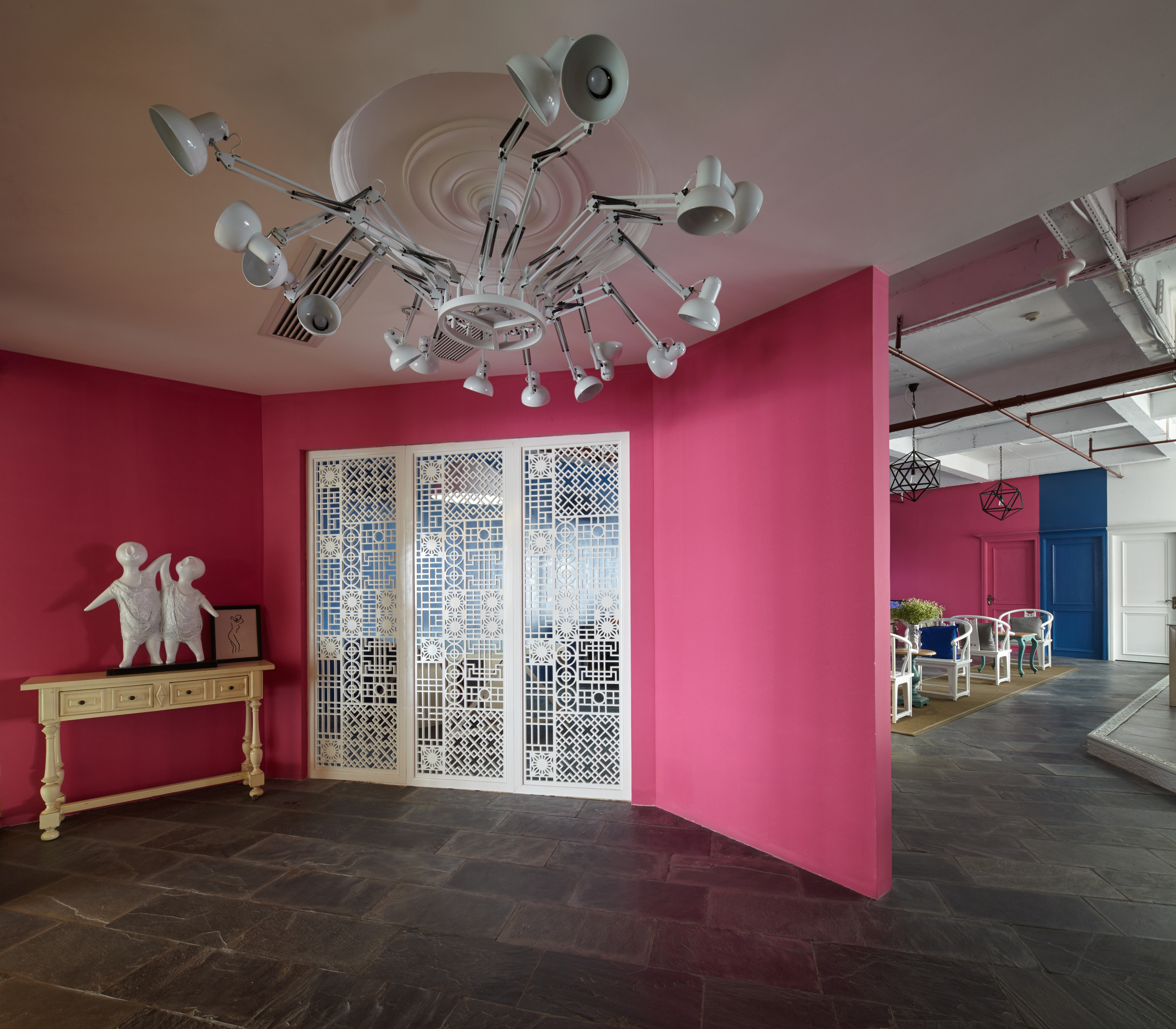 浦東新區(qū)180平辦公室裝修loft風格設計-第2張圖片-上海古都建筑設計集團