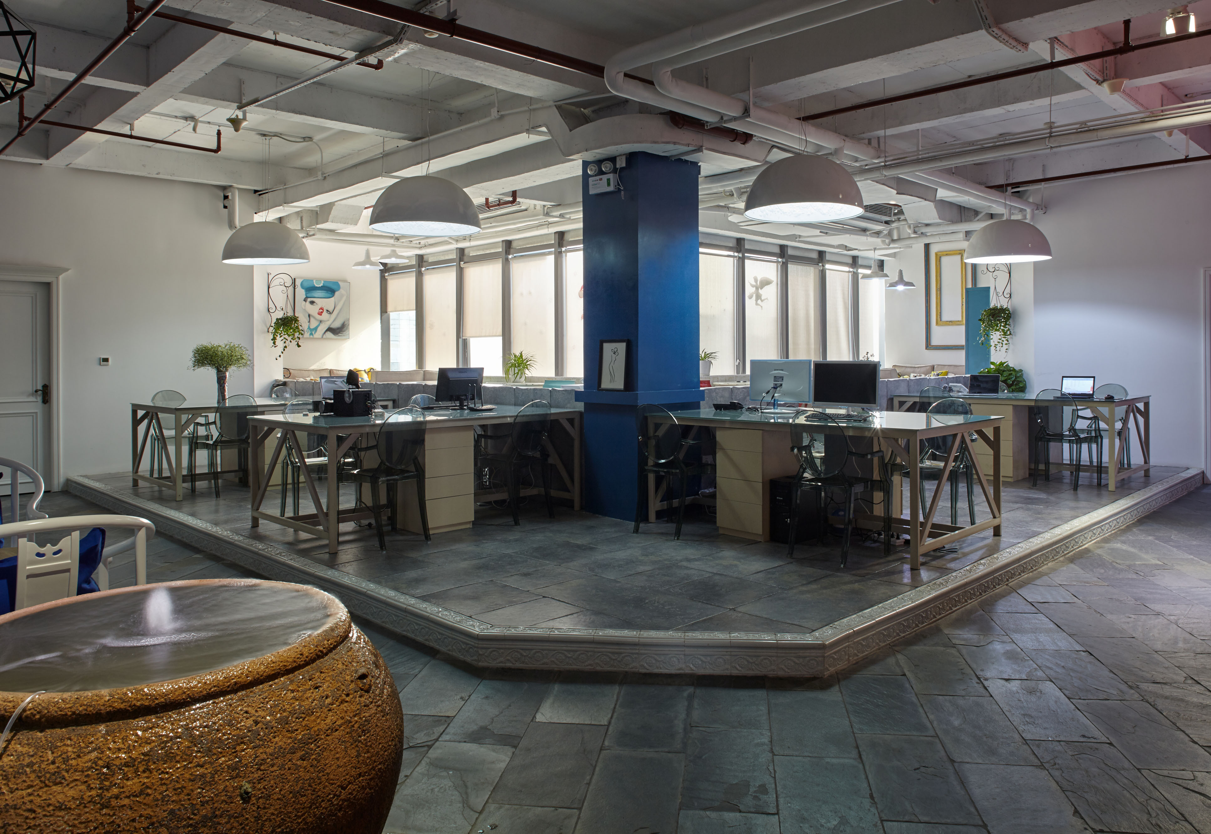 浦東新區(qū)180平辦公室裝修loft風格設計-第3張圖片-上海古都建筑設計集團