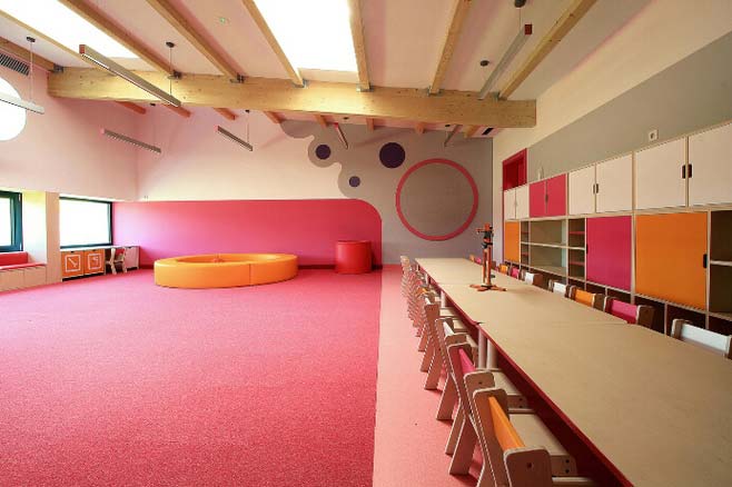 空曠明亮幼兒園裝修設(shè)計-第4張圖片-上海古都建筑設(shè)計集團(tuán)