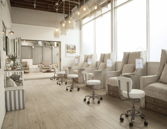 清新簡約美甲店裝修設(shè)計-第5張圖片-上海古都建筑設(shè)計集團(tuán)