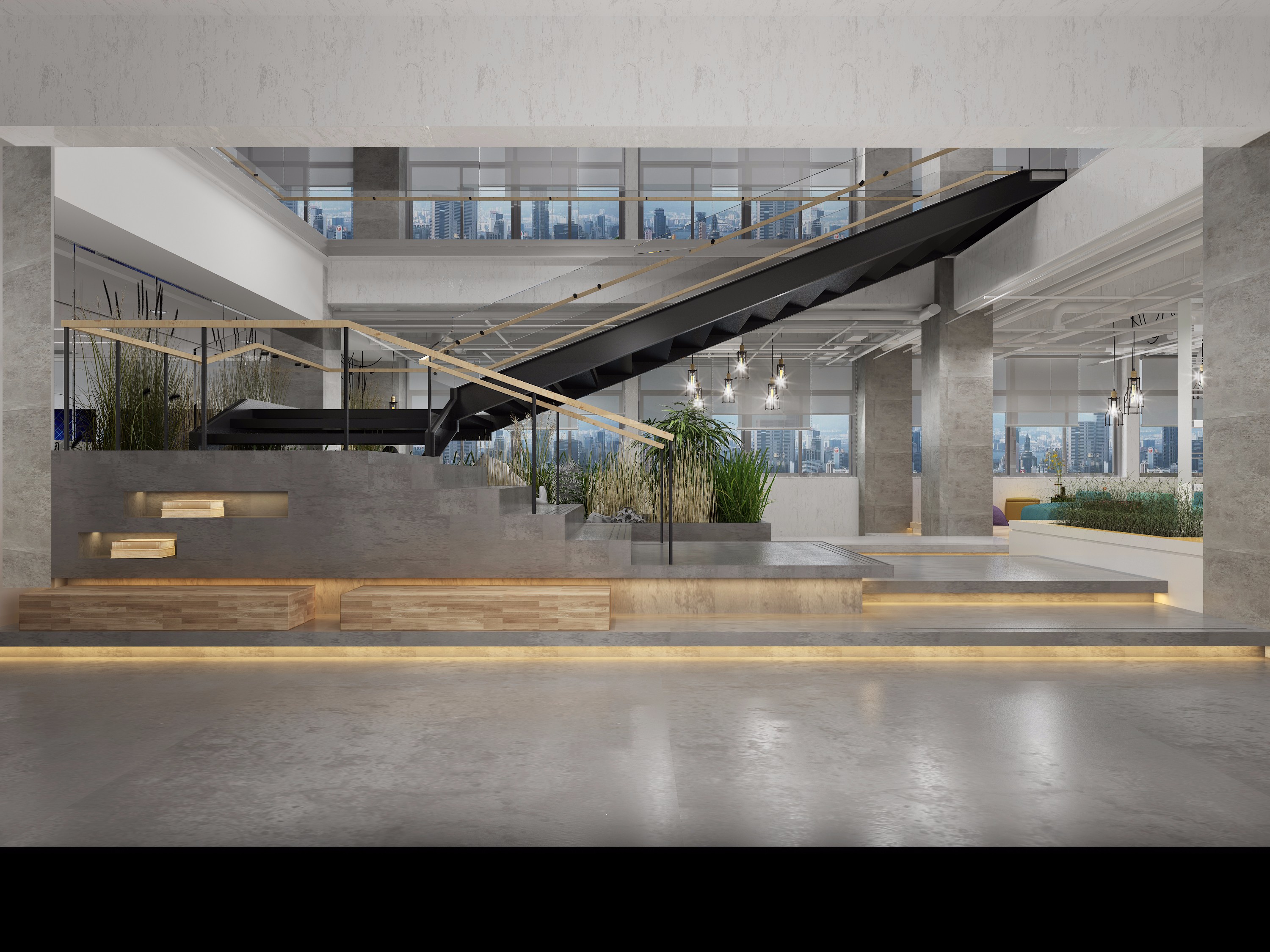 辦公室休閑區(qū)裝修設計-第1張圖片-上海古都建筑設計集團