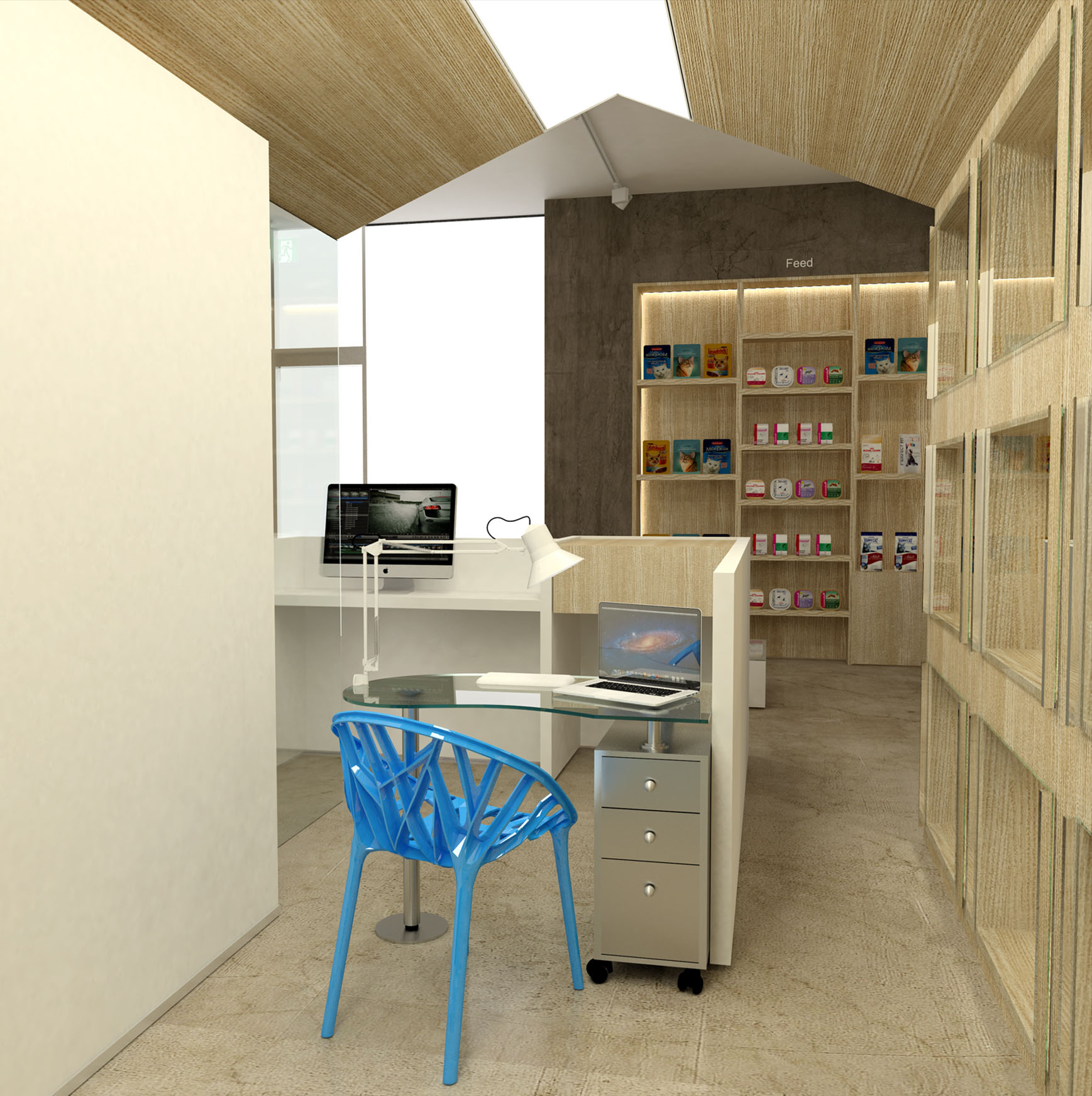 簡約風格寵物一體店裝修設計-第5張圖片-上海古都建筑設計集團 簡約風格寵物一體店裝修設計-第5張圖片-上海古都建筑設計集團