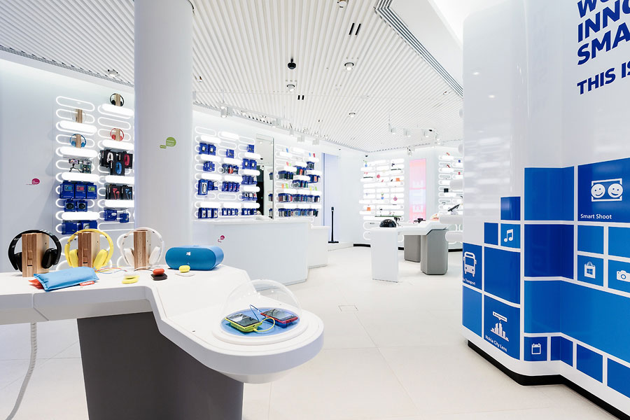 純白簡約風手機店裝修設計-第4張圖片-上海古都建筑設計集團