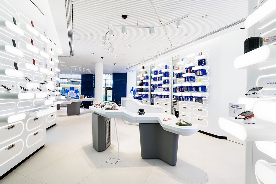 純白簡約風手機店裝修設計-第1張圖片-上海古都建筑設計集團