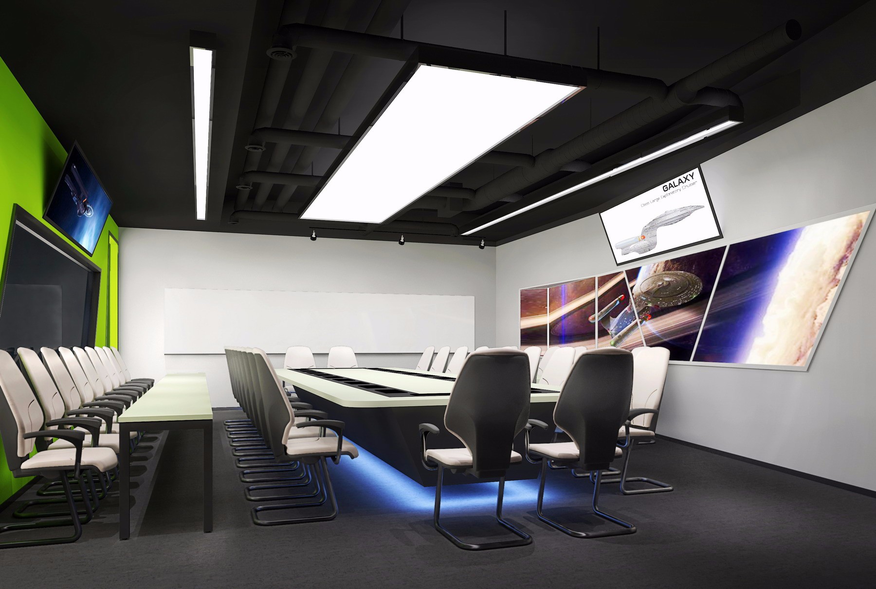 普陀區(qū)現(xiàn)代科技風(fēng)格辦公室裝修設(shè)計-第4張圖片-上海古都建筑設(shè)計集團(tuán)