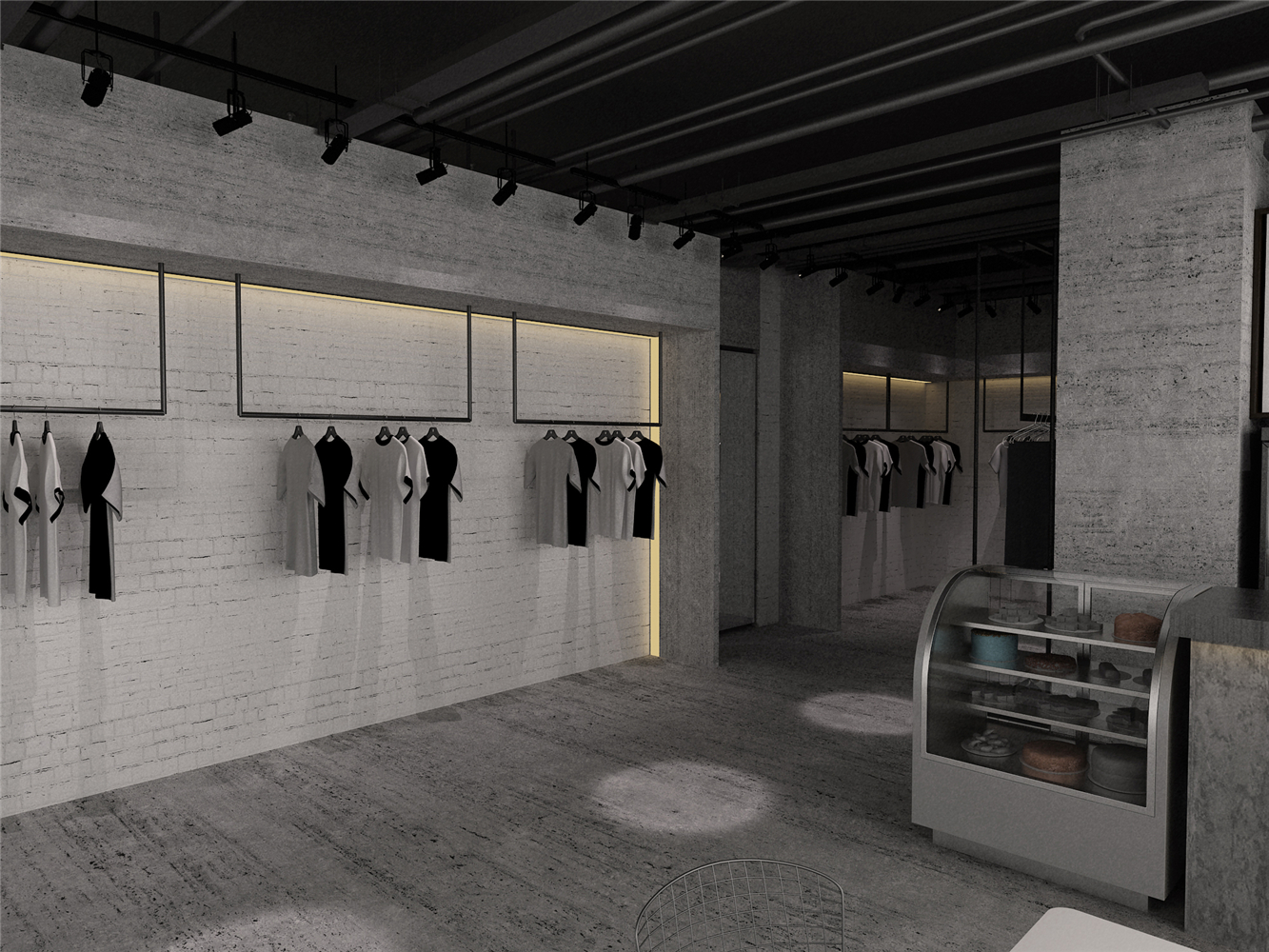 工業(yè)風服裝店裝修設(shè)計-第4張圖片-上海古都建筑設(shè)計集團