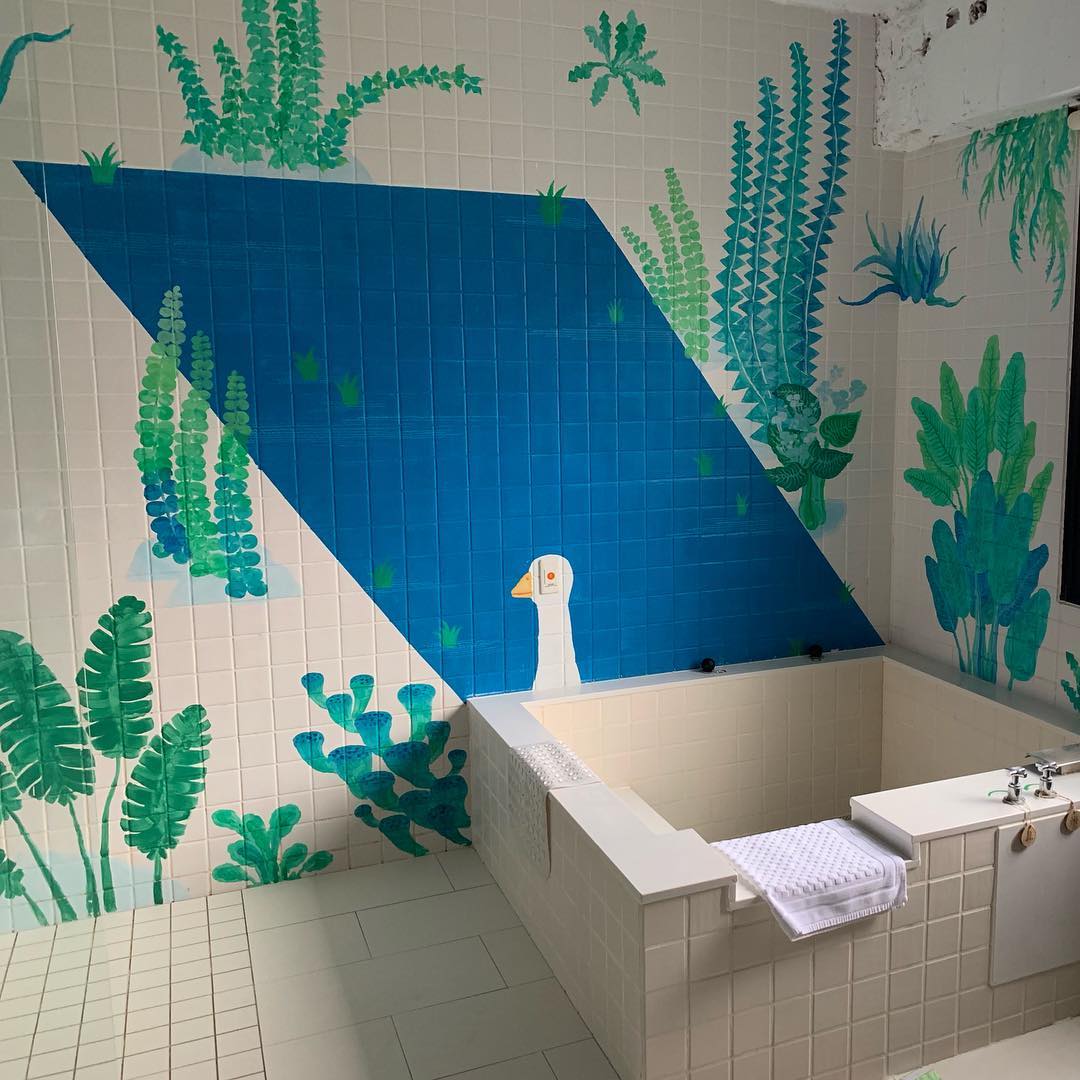 現(xiàn)代小型清新澡堂裝修設計-第1張圖片-上海古都建筑設計集團