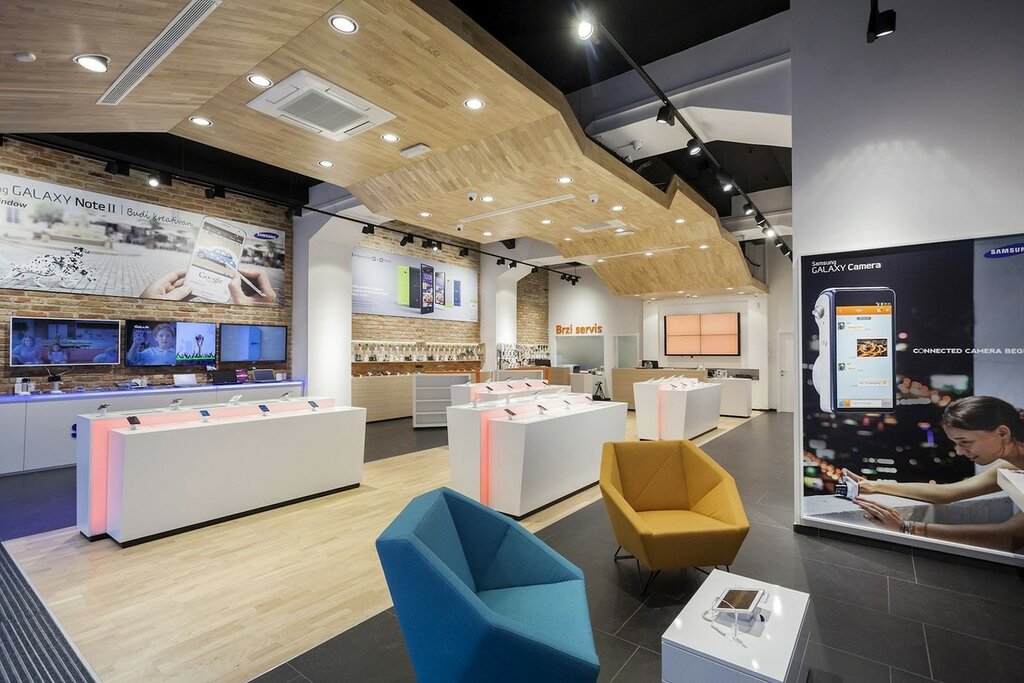 現(xiàn)代科技手機(jī)營業(yè)廳裝修設(shè)計-第1張圖片-上海古都建筑設(shè)計集團(tuán)