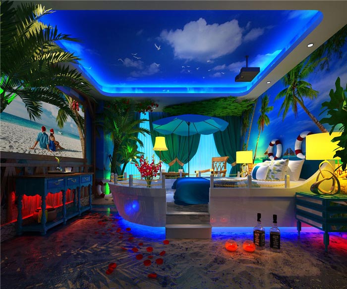 個性情侶主題酒店裝修設(shè)計-第4張圖片-上海古都建筑設(shè)計集團(tuán)