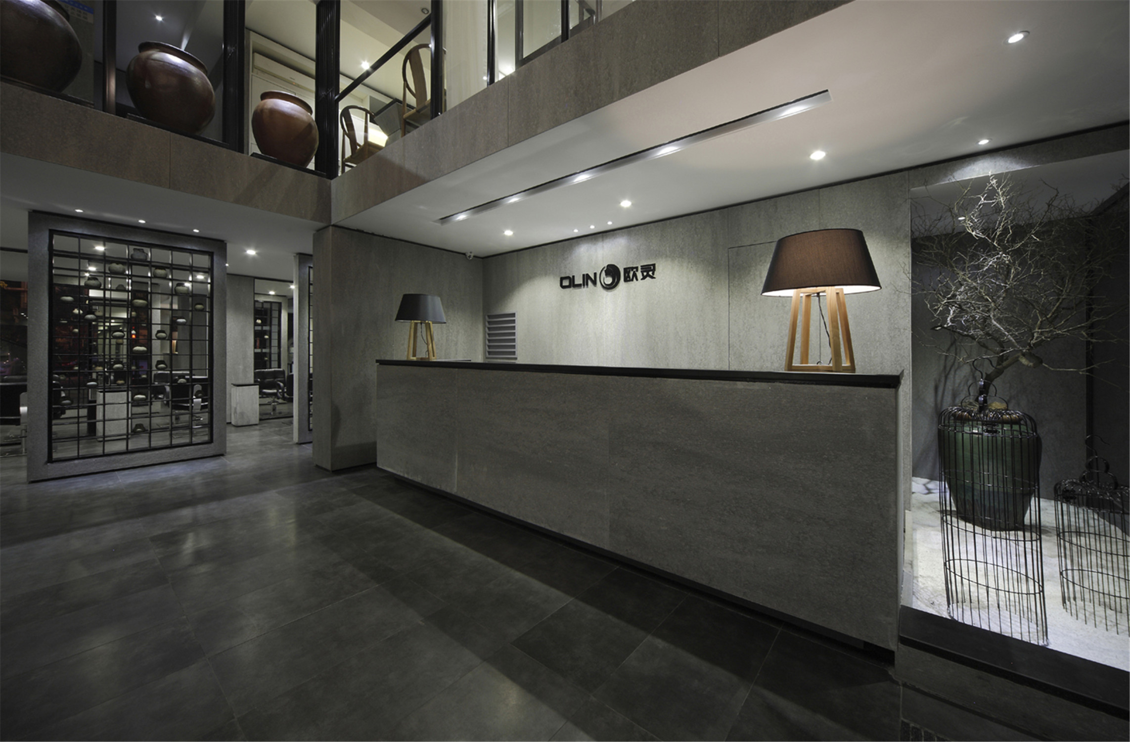 復式風格理發(fā)店裝修設(shè)計-第5張圖片-上海古都建筑設(shè)計集團