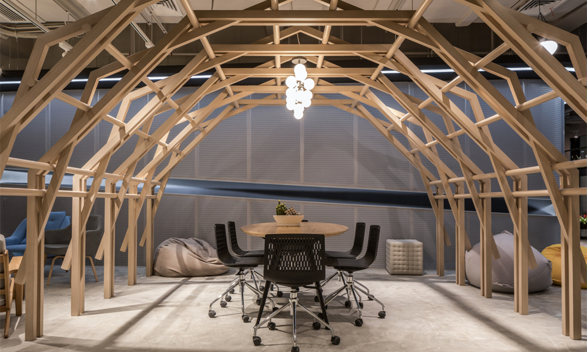 科技時尚風格辦公室裝修設(shè)計-第1張圖片-上海古都建筑設(shè)計集團