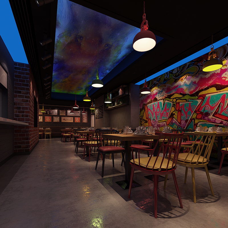 中式風格包子鋪裝修設(shè)計效果-第1張圖片-上海古都建筑設(shè)計集團