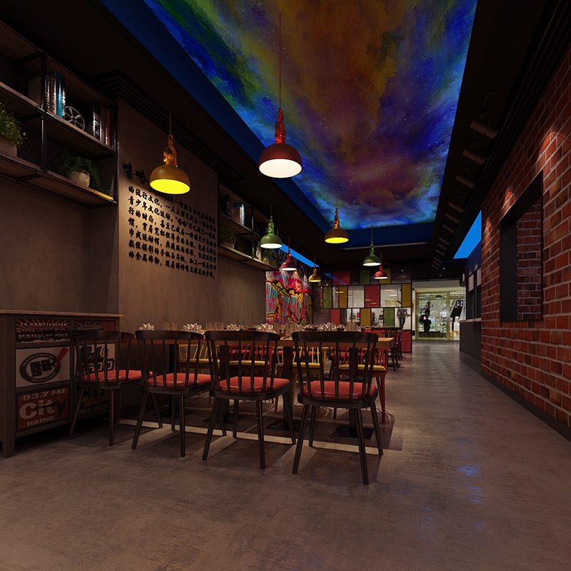 中式風格包子鋪裝修設(shè)計效果-第2張圖片-上海古都建筑設(shè)計集團