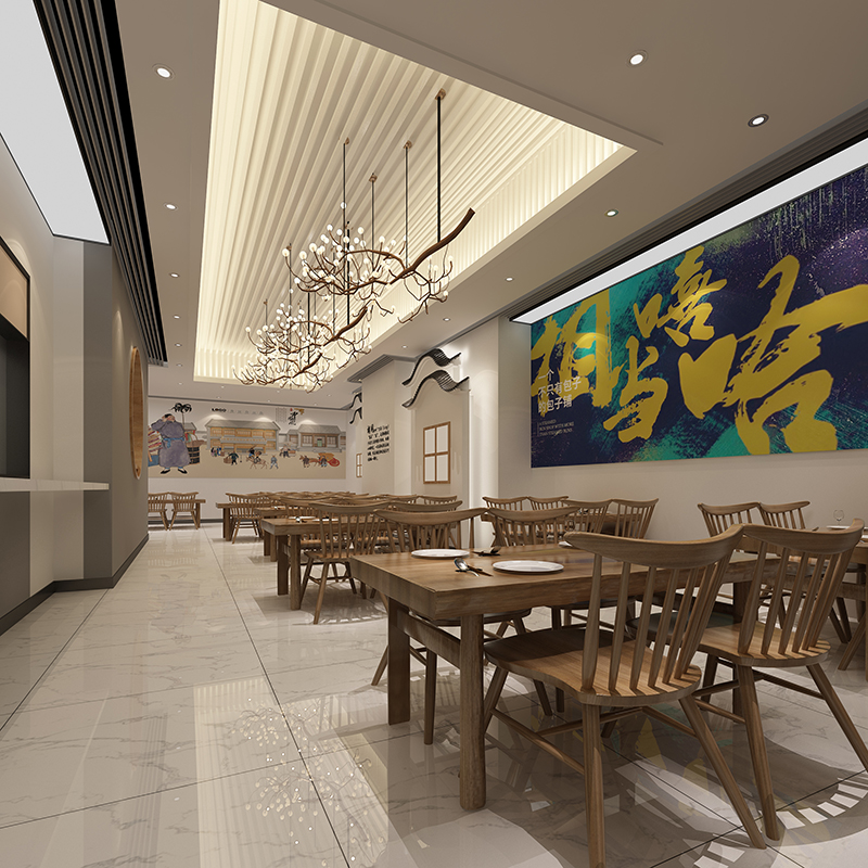 中式風格包子鋪裝修設(shè)計效果-第3張圖片-上海古都建筑設(shè)計集團