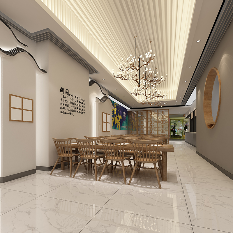 中式風格包子鋪裝修設(shè)計效果-第6張圖片-上海古都建筑設(shè)計集團