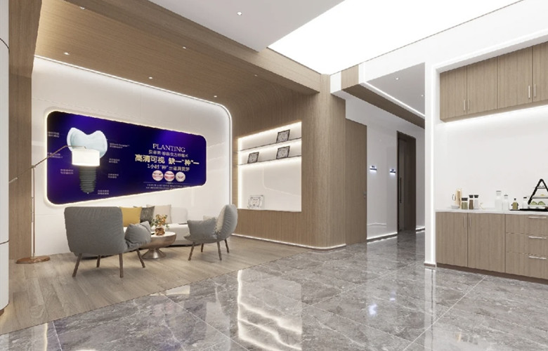 普陀260平口腔診所裝潢設計效果-第4張圖片-上海古都建筑設計集團 普陀260平口腔診所裝潢設計效果-第4張圖片-上海古都建筑設計集團