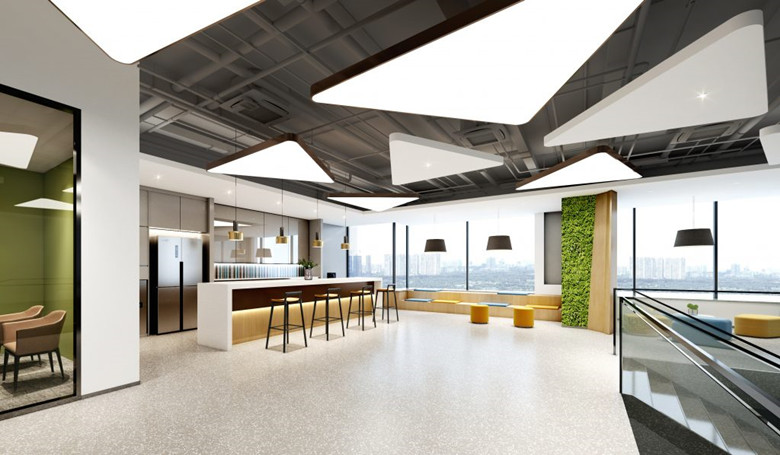 4000平辦公室設(shè)計布局效果-第2張圖片-上海古都建筑設(shè)計集團