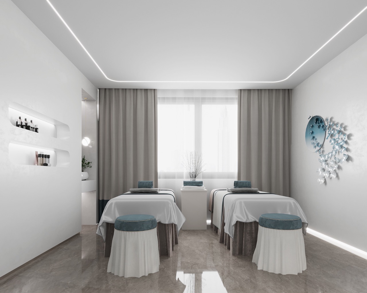 徐匯區(qū)1080平美容機構(gòu)設(shè)計布局效果-第2張圖片-上海古都建筑設(shè)計集團 徐匯區(qū)1080平美容機構(gòu)設(shè)計布局效果-第2張圖片-上海古都建筑設(shè)計集團