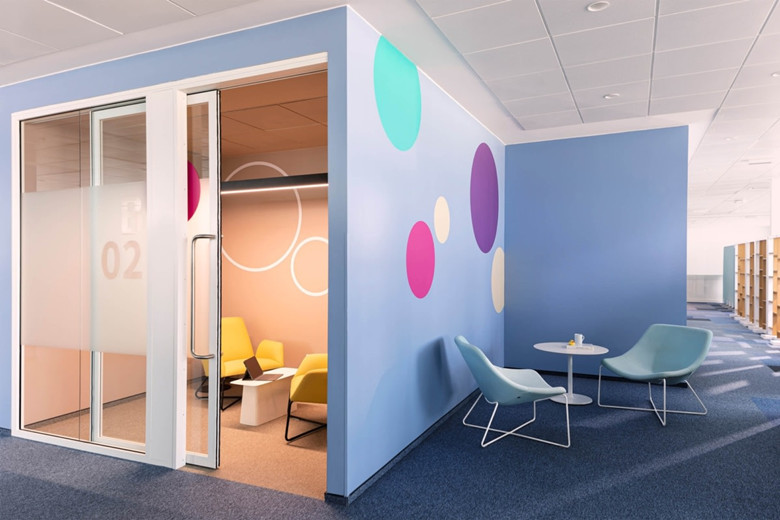 1000㎡生物公司辦公空間設(shè)計布局-辦公室裝修設(shè)計效果圖-第5張圖片-上海古都建筑設(shè)計集團