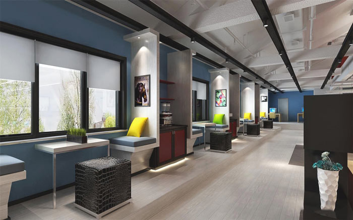 松江文化傳媒企業(yè)辦公室設(shè)計方案-辦公室裝修設(shè)計效果圖-第2張圖片-上海古都建筑設(shè)計集團