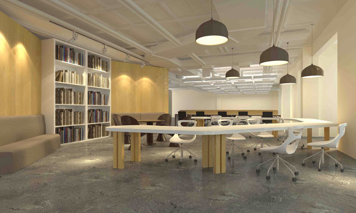 松江文化傳媒企業(yè)辦公室設(shè)計方案-辦公室裝修設(shè)計效果圖-第3張圖片-上海古都建筑設(shè)計集團