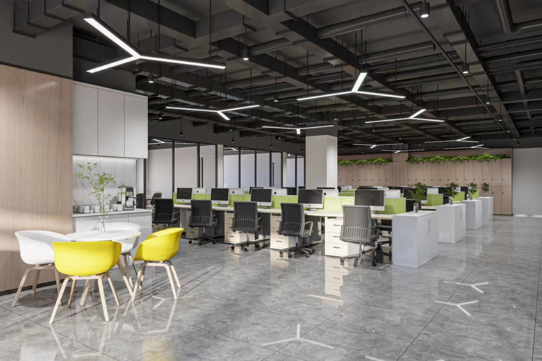 新能源科技公司辦公室設計布局方案-辦公室裝修設計效果圖-第1張圖片-上海古都建筑設計集團